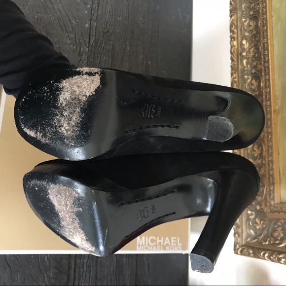 Michael Kors Black Suede Pumps - Picture 5 of 5